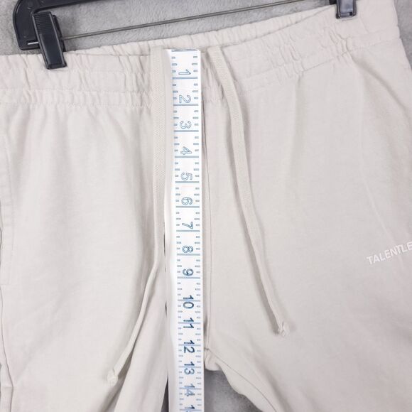 Talentless Sweatpants Jogger Mens Off White Size M Elastic Waist Drawstring - Picture 5 of 13